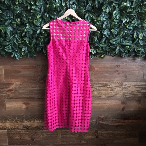 LAUREN RALPH LAUREN Melia Dot-Lace Sheath Dress -2 - Picture 3 of 7
